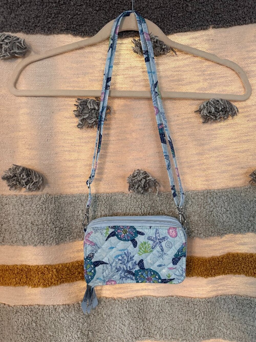 Vera Bradley Women's Recycled Cotton RFID All in One Crossbody Bag